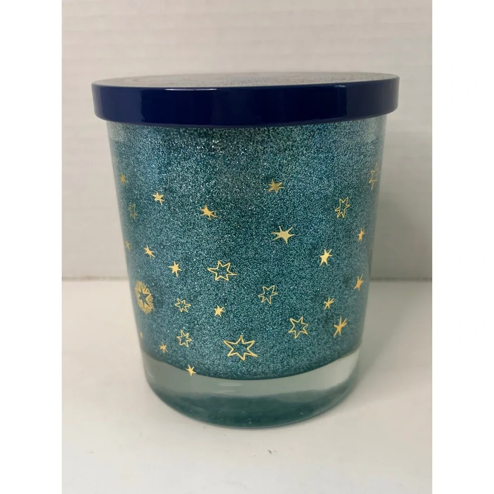 Modern Alchemy Galactic Skies Scented Candle 12.9oz Teal Glitter Star Jar